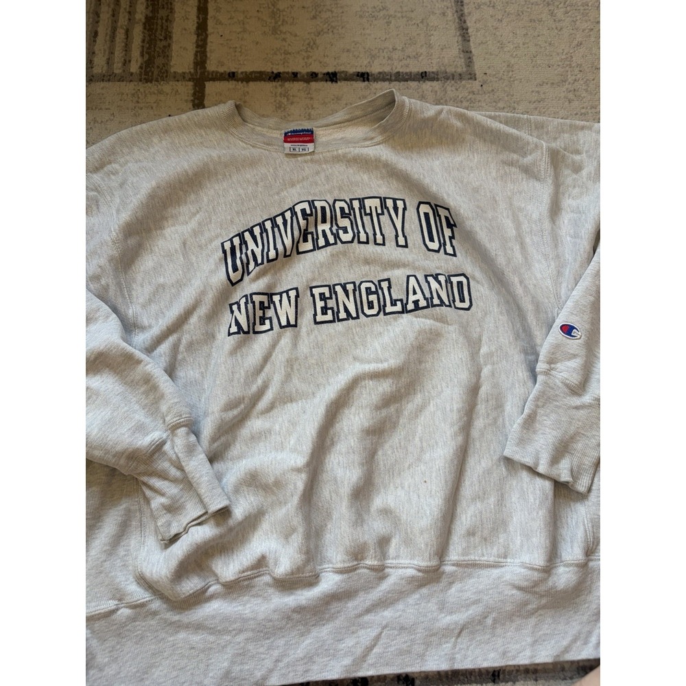 Champion Reverse Weave University of New England Sweatshirt XL Grey SKU 22